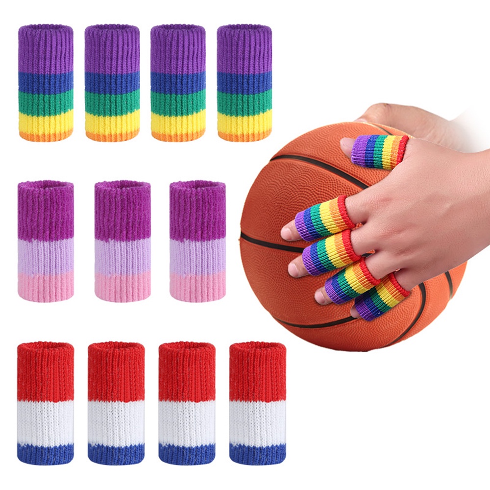 10Pcs/Set basketball Finger Sleeves, Thumb Brace Finger Support for ...