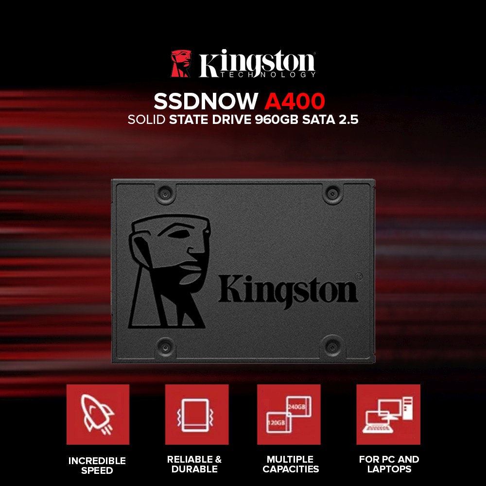 EasyPC Kingston SSDNow A400 120GB 240GB | 480GB / 960GB State Drive Sata 2.5 A400 Series SSD | Shopee Philippines