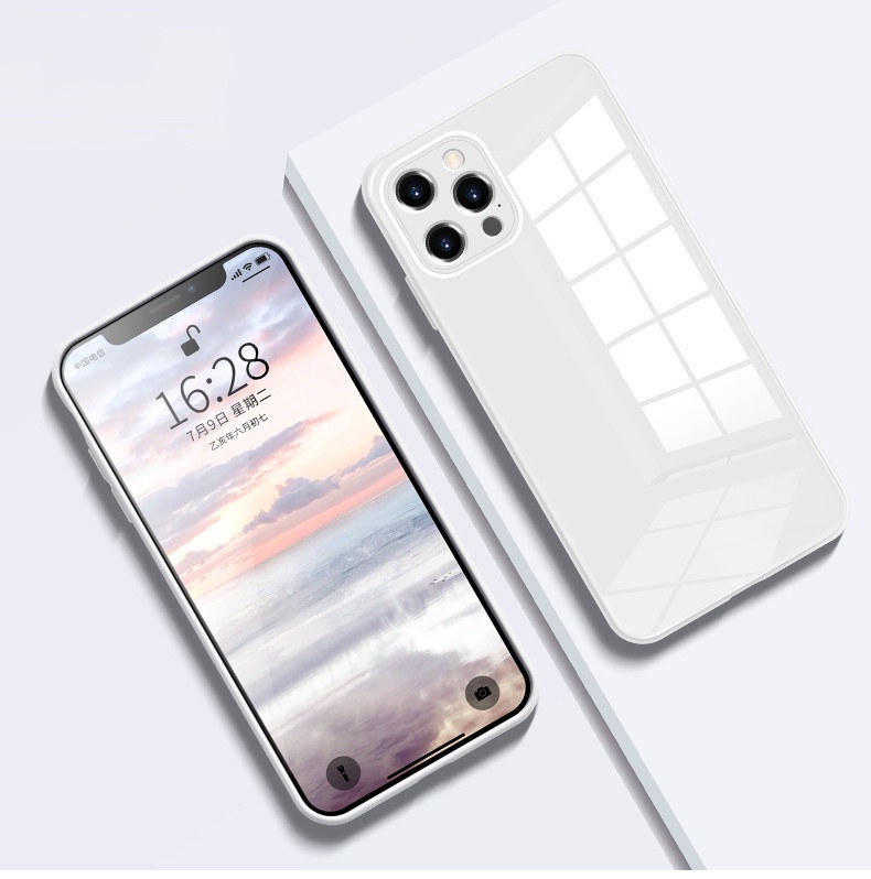 Original Liquid Silicone Tempered Glass Case for IPhone 6 6S 6S Plus 7 ...