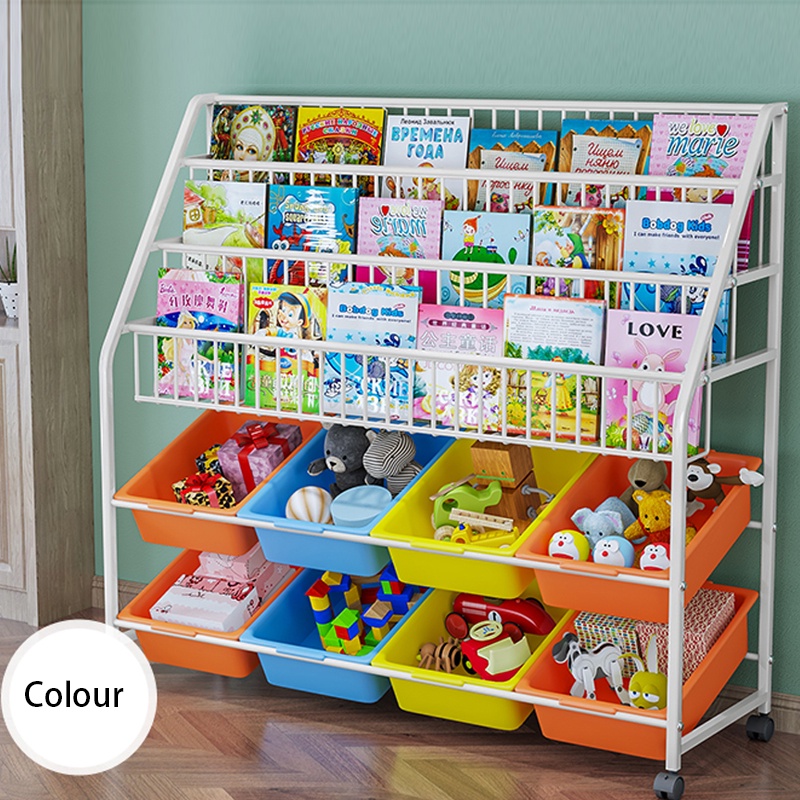 Okasumi COD Local Delivery Kids BookShelf Storage Rack Children's Toy ...