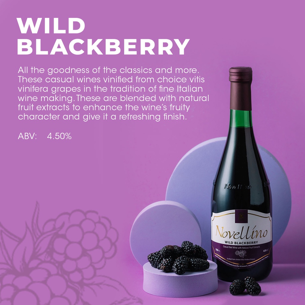 Novellino Wild Blackberry Red Wine Shopee Philippines
