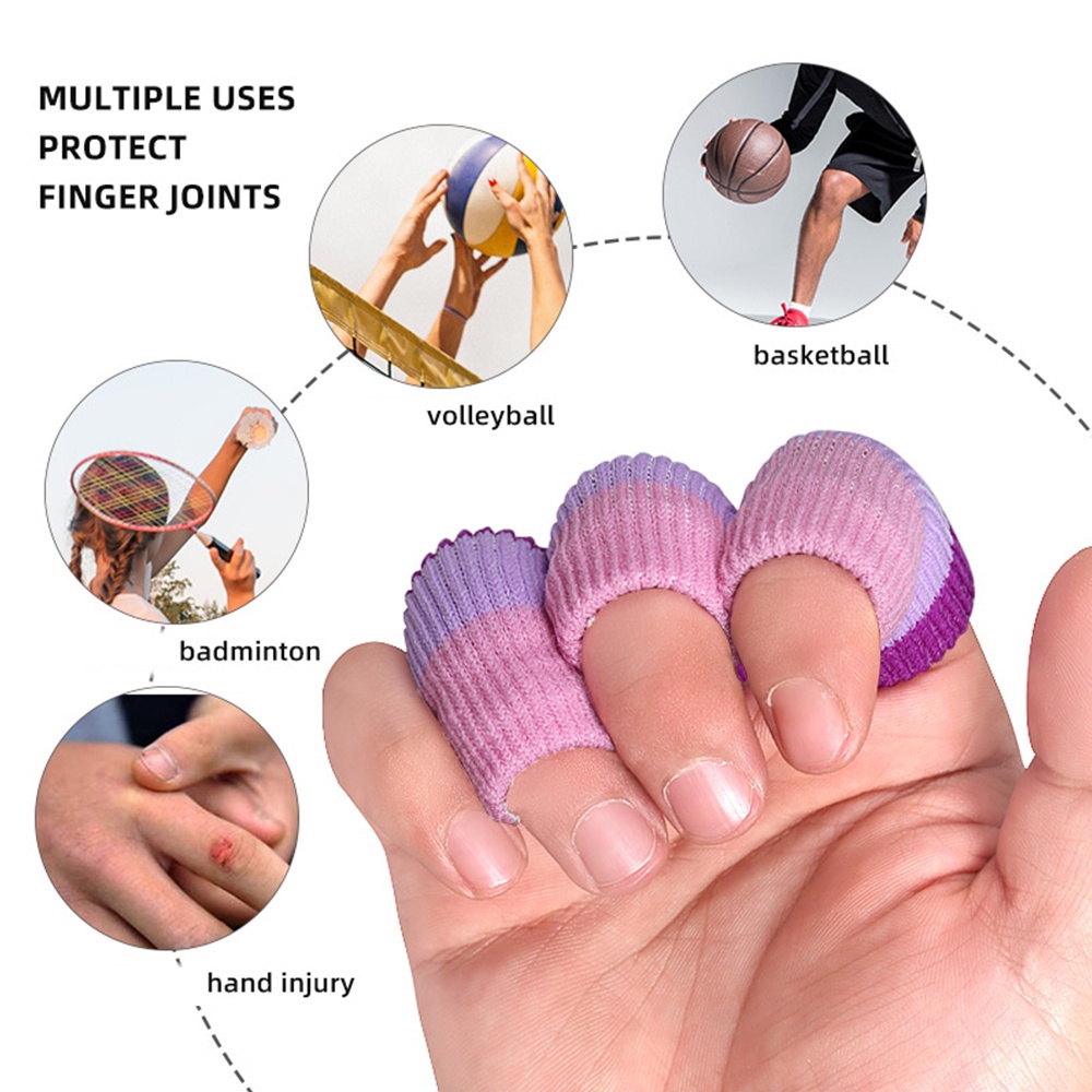 10Pcs/Set basketball Finger Sleeves, Thumb Brace Finger Support for ...