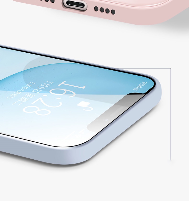 Original Liquid Silicone Tempered Glass Case for IPhone 6 6S 6S Plus 7 ...