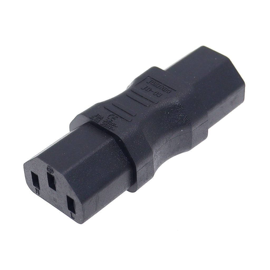HDmirrorR IEC 320 C6 Male to C13 Female Straight Plug Adapter AC125V 10A/AC250V 2.5A