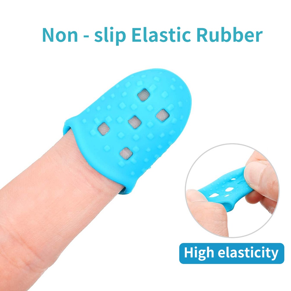 5/10pcs Rubber Finger Sleeve Sewing Rubber Sleeve Silicone Finger ...