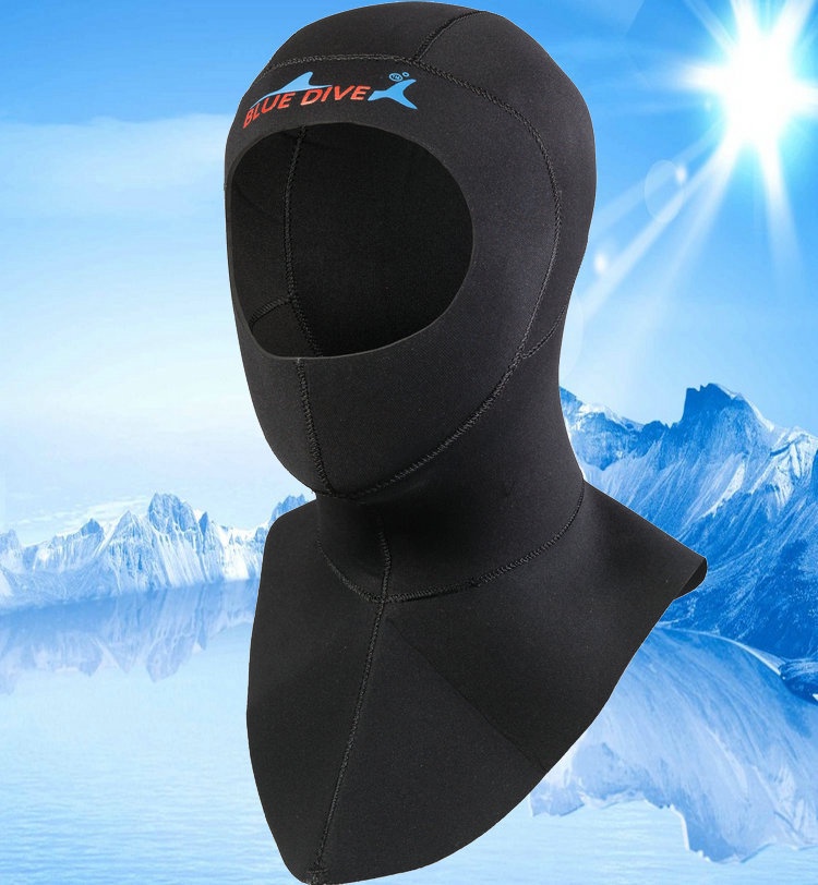 Original ^ BLUE DIVE /Dive & Sail Diving Cap With Shoulder 3mm Neoprene ...