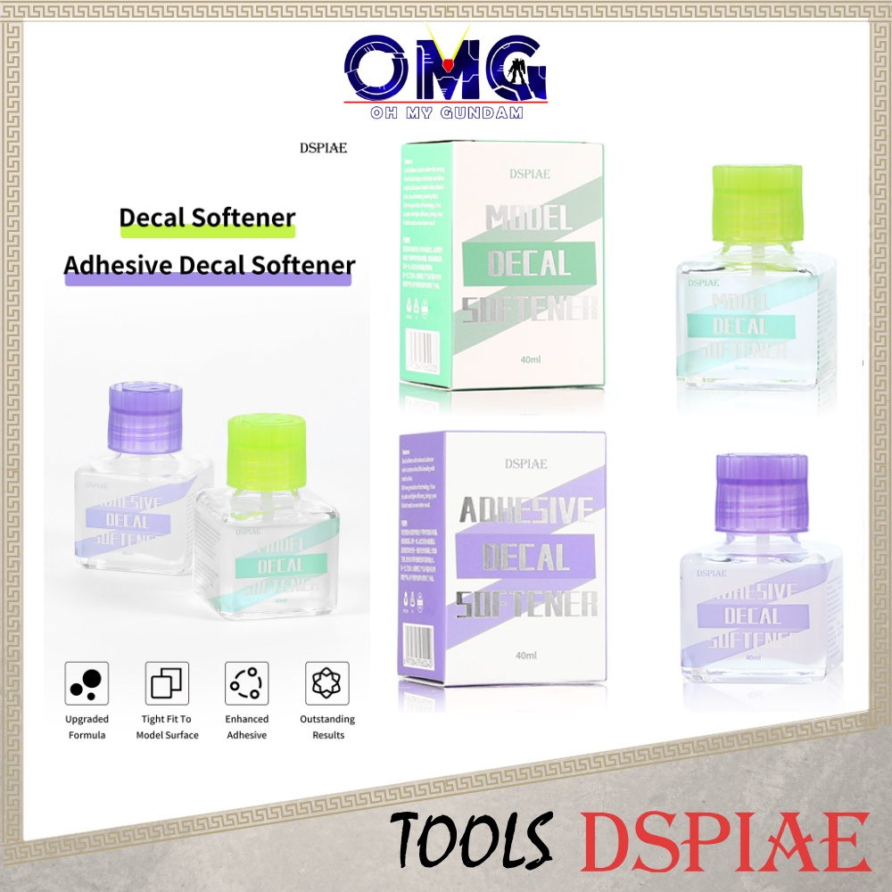 Dspiae Decal Softener ETC03 / Adhesive Decal Softener ETC04 Softer Setter Water Decal Glue