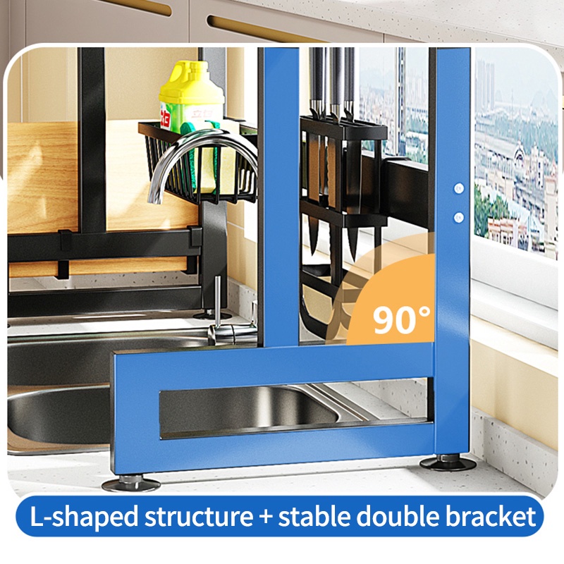 【High Quality】Jiditech Dish Cabinet Rack Sink Rack With Cover Drying ...