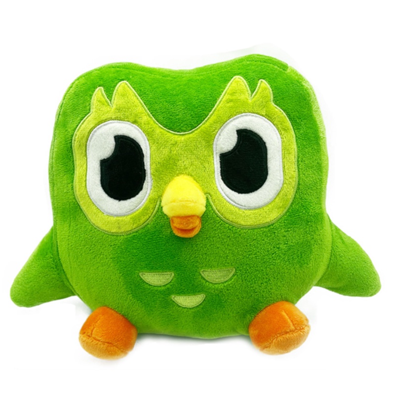 20cm Duolingo Plushie Duo 10 Year Anniversary Green Owl Gift For Kids ...