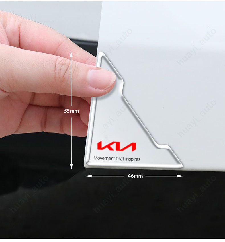 2/4 Pcs kn kia Black Transparent Car Door Corner Stickers Anti ...