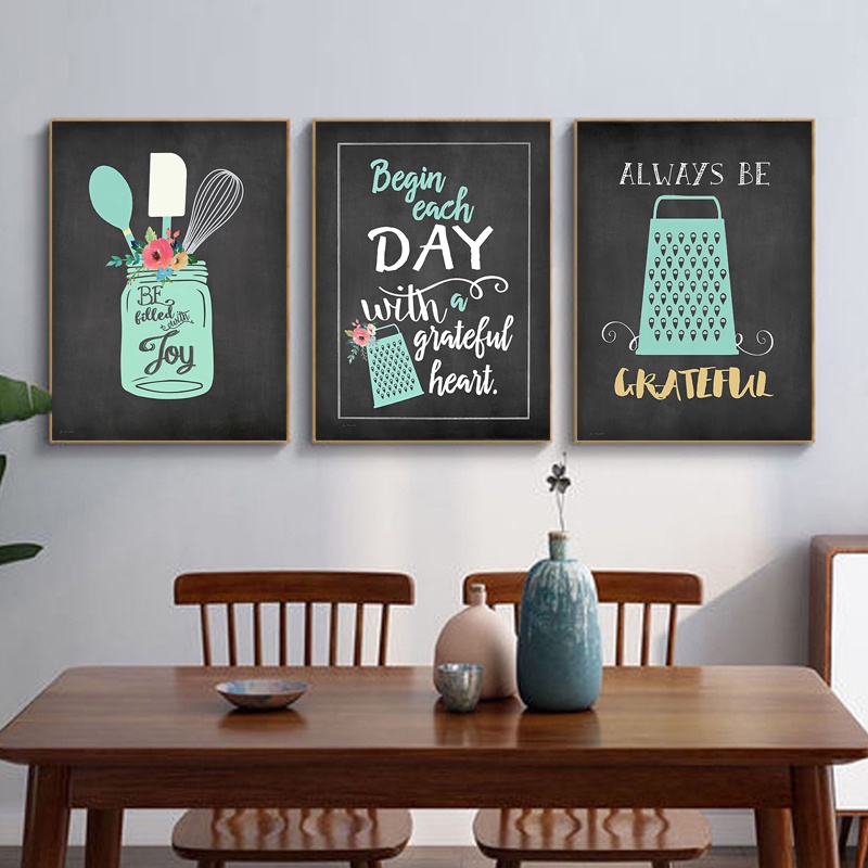 Kitchen Design Poster Home Wall Decoration Canvas Painting Knife And ...