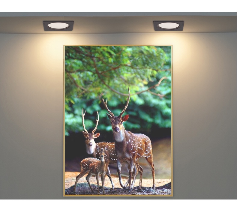 18W Square Downlight Recessed Ceiling Embeded Three Color Down Lamp Tri ...