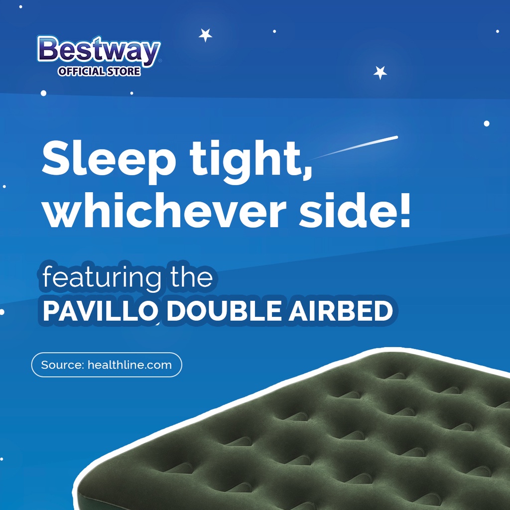 Bestway Flocked Air Bed (Double) Shopee Philippines