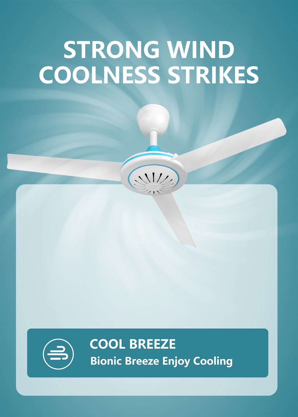 NSS solar DC 12v ceiling fan 15W 250mm to 12W 700mm 3-blade ceiling fan ...