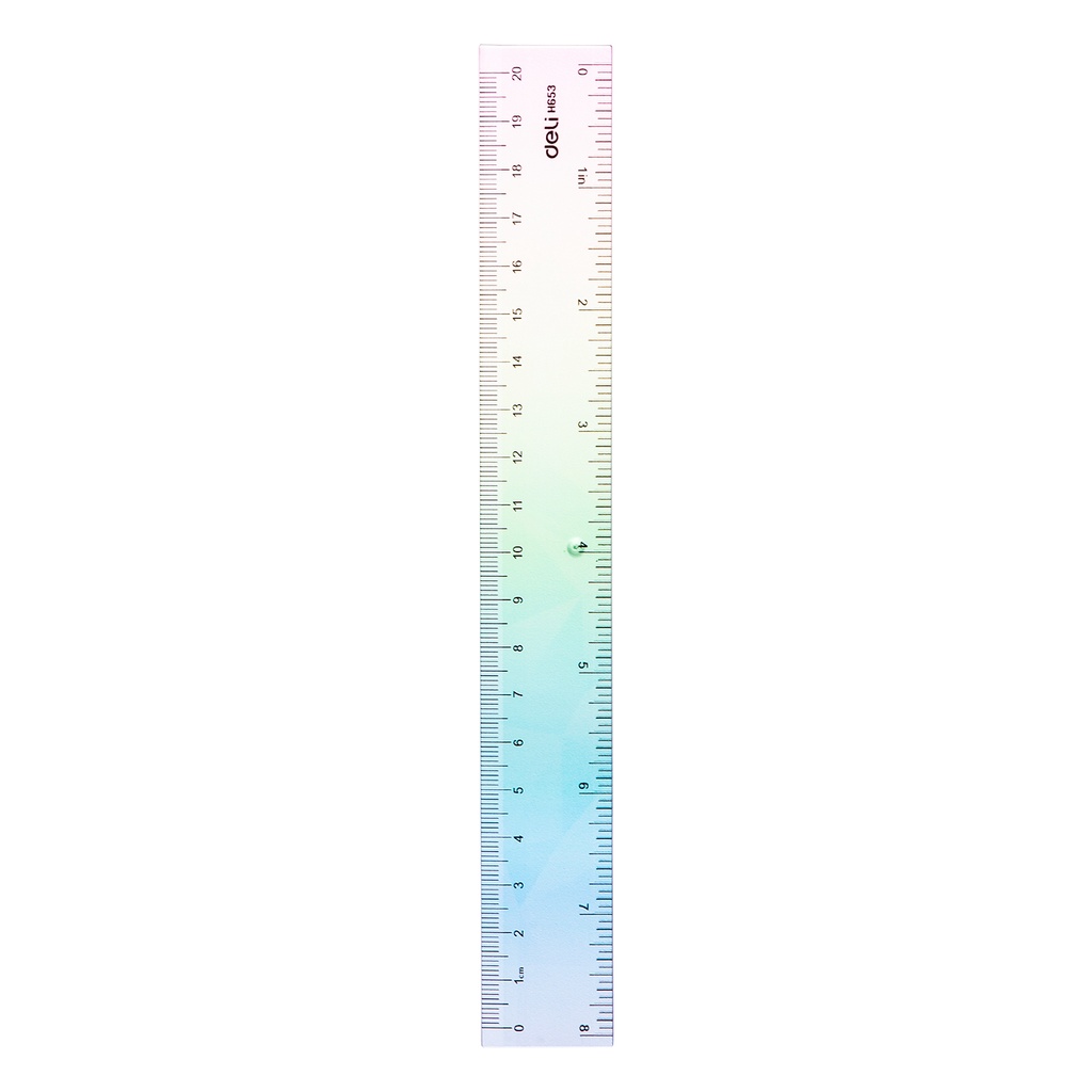 Deli 20CM Colorful Handle Ruler Straight Ruler School Supplies EH653 ...