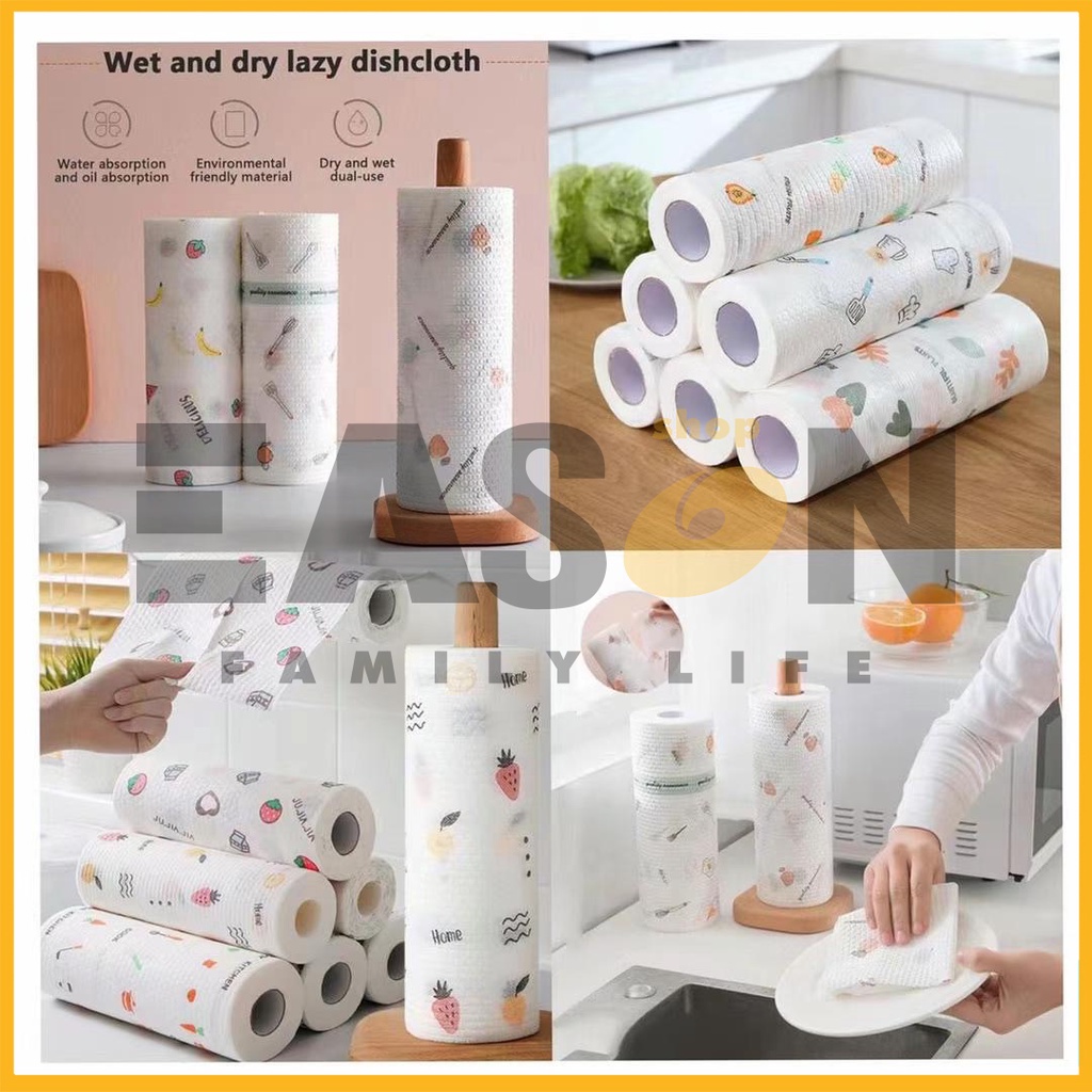 EasonShop COD Kitchen Washable Tissue Lazy Cleaning Rag Household ...
