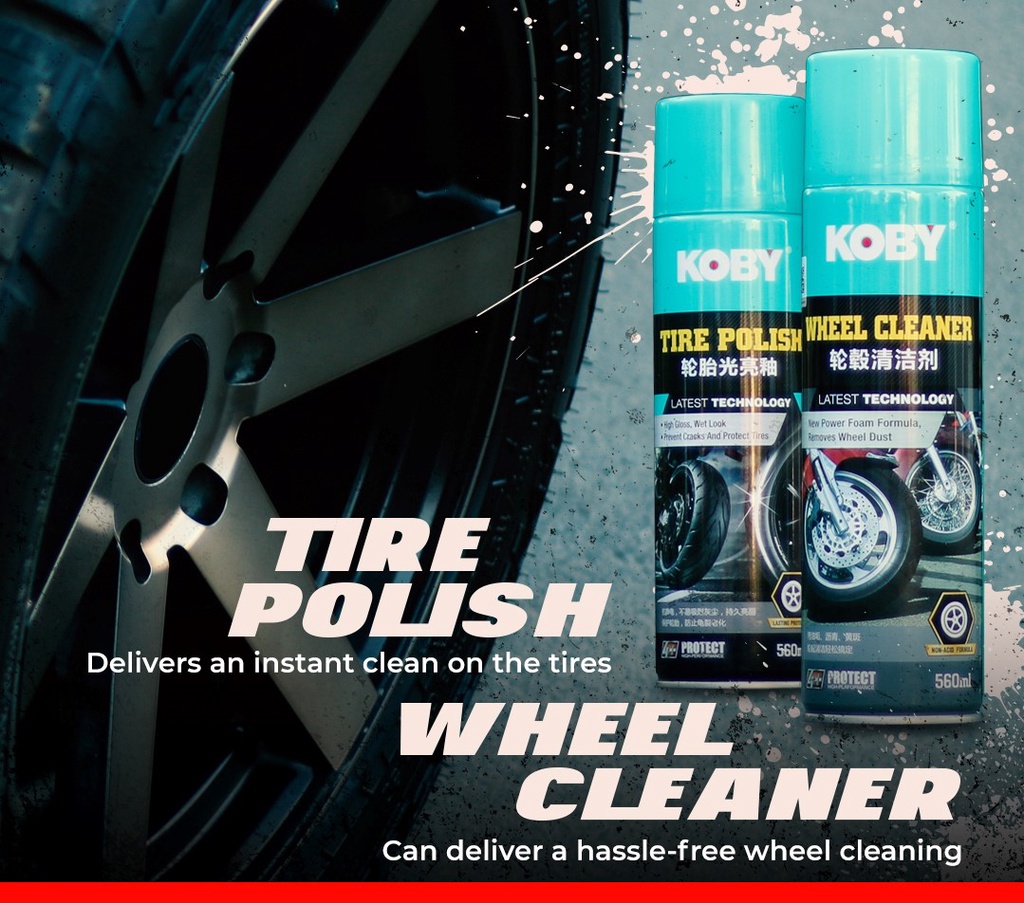 Koby Wheel Cleaner 560ml M327 | Shopee Philippines