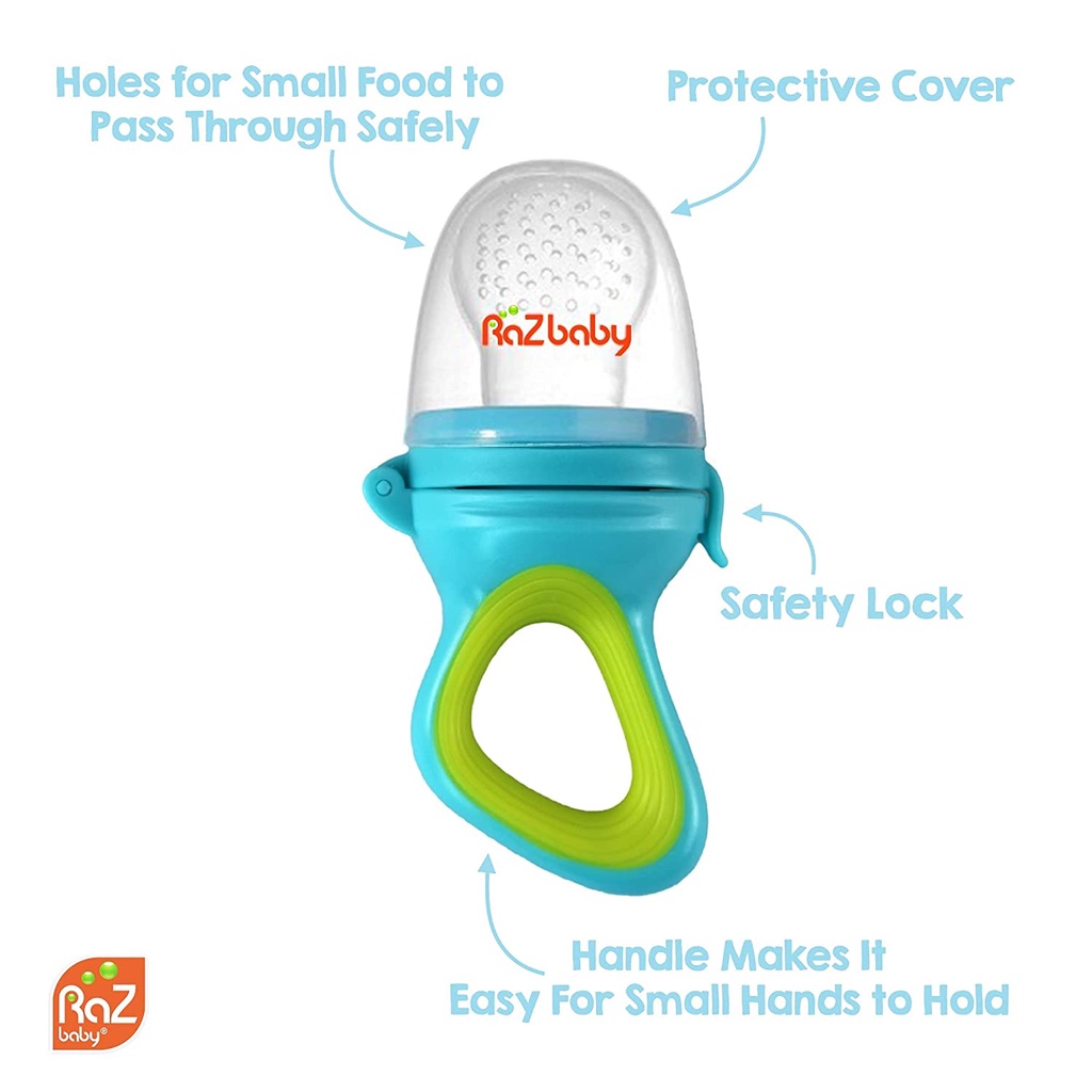 Raz-Feeder Teether (Baby solids/frozen fruit feeder pacifier) | Shopee ...