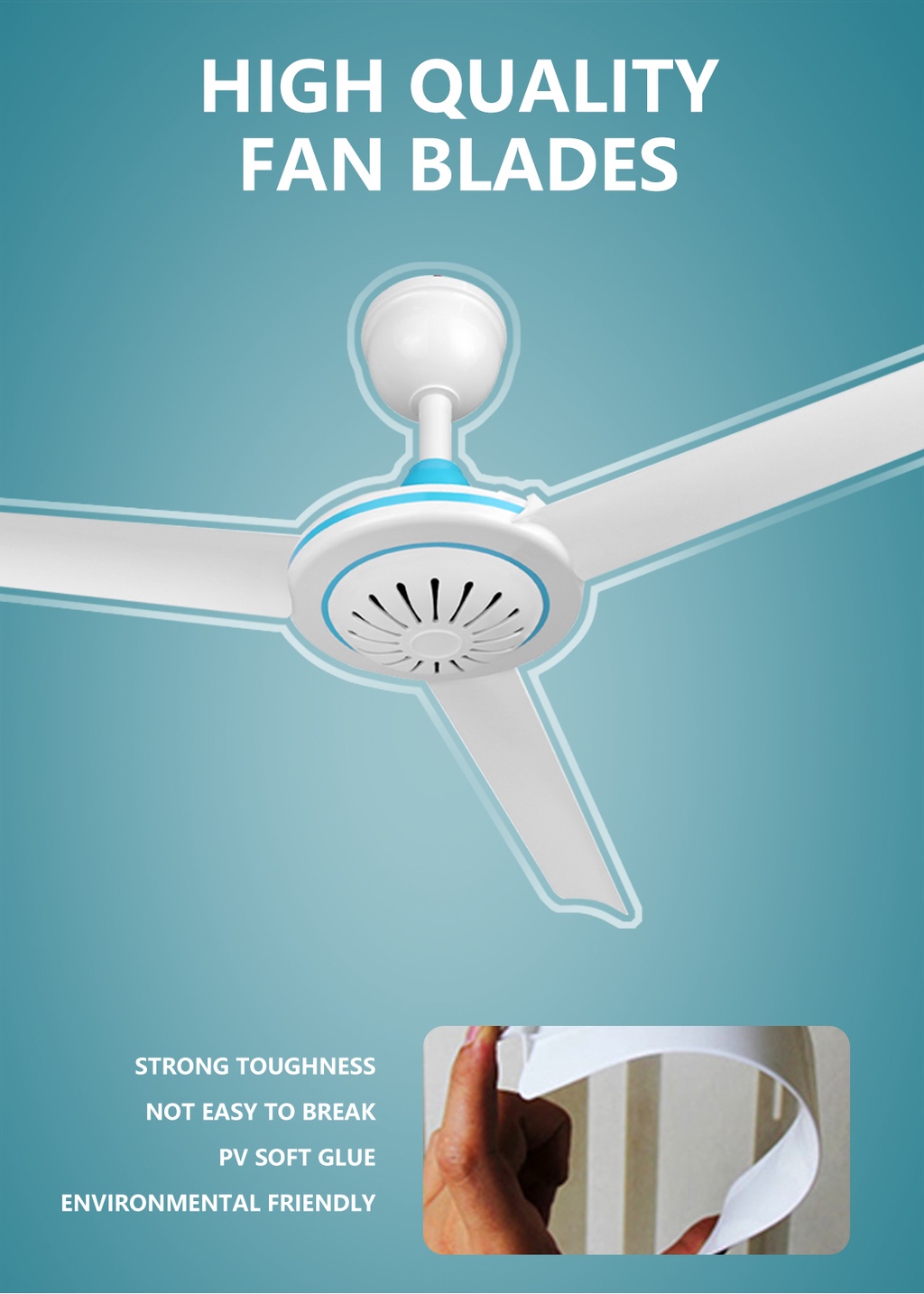 NSS solar DC 12v ceiling fan 15W 250mm to 12W 700mm 3-blade ceiling fan ...