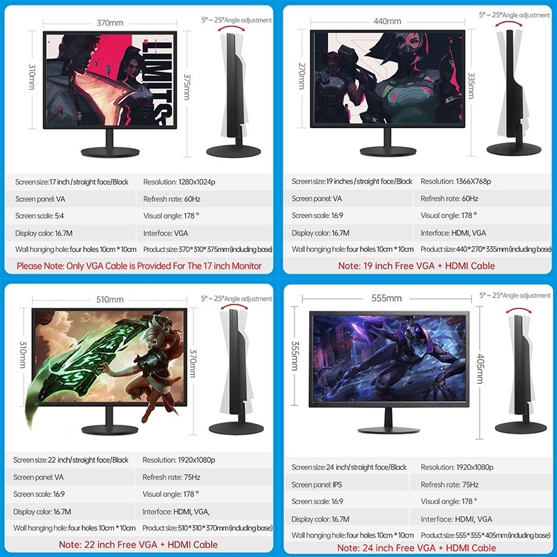 ICON Desktop Computer Set PC Full Set Intel Core i7 16G 512G SSD Mini ...