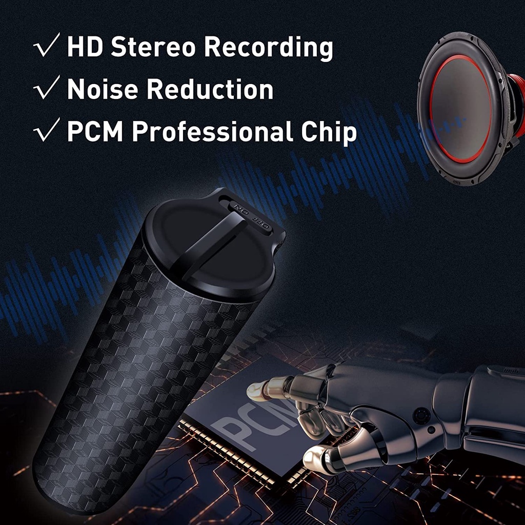New Voice Activated Recorder 500hrs Recording A70s 365 Standby Mini ...