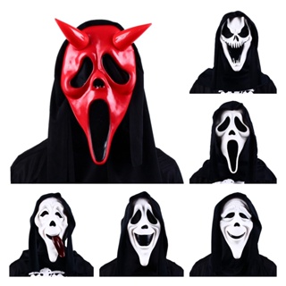 Horror Scream VI Grimace Killer Cosplay Black Cloak Cosplay Costume ...