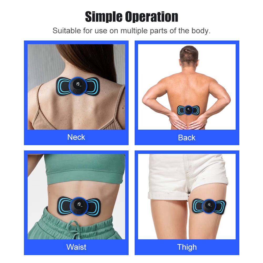 Salorie Portable Mini EMS Body Relax Massager Electric Acupuncture ...