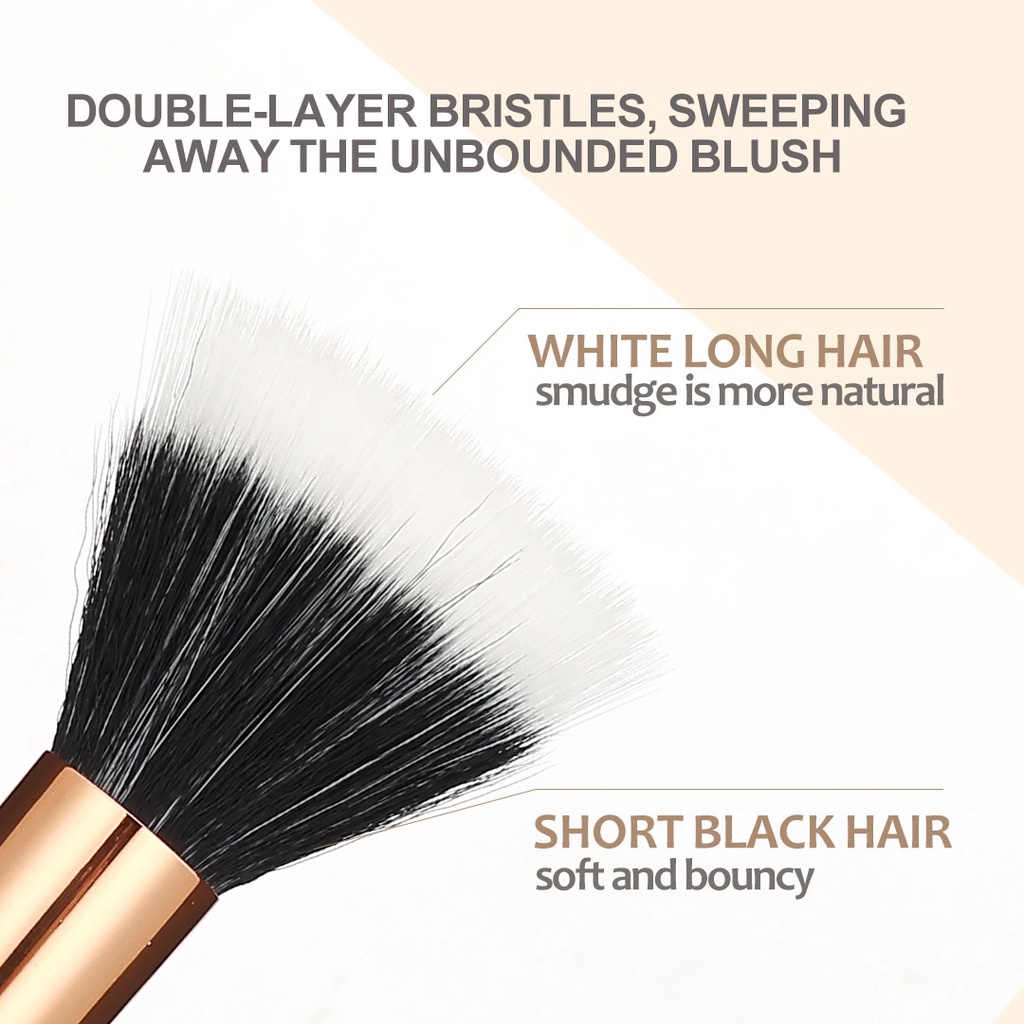 Shawill Air Stippling Brush With Soft Bristles Evenly Colored Blush ...