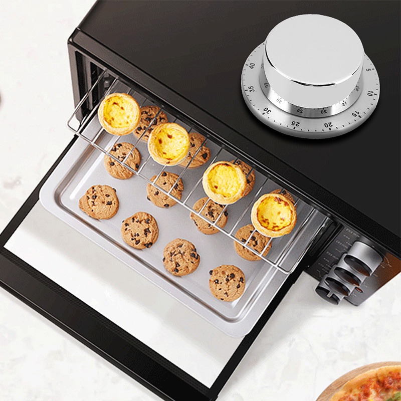 KIPRUN Kitchen Timer Stainless Steel Mechanical Cooking Timer with ...