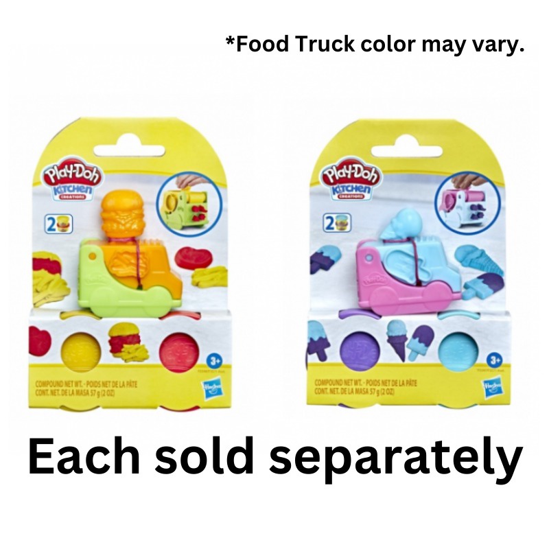 lay-Doh Kitchen Creations Mini Food Truck Playset Ultimate Ice Cream ...