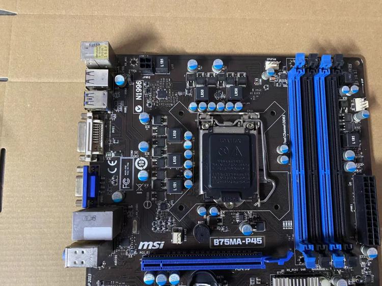 MSI/MSI B75MA-P45 fully integrated small board LGA 1155 B75 DDR3 USB3 fully  solid-state compatible i3 i5 i7 desktop main board DDR3 memory