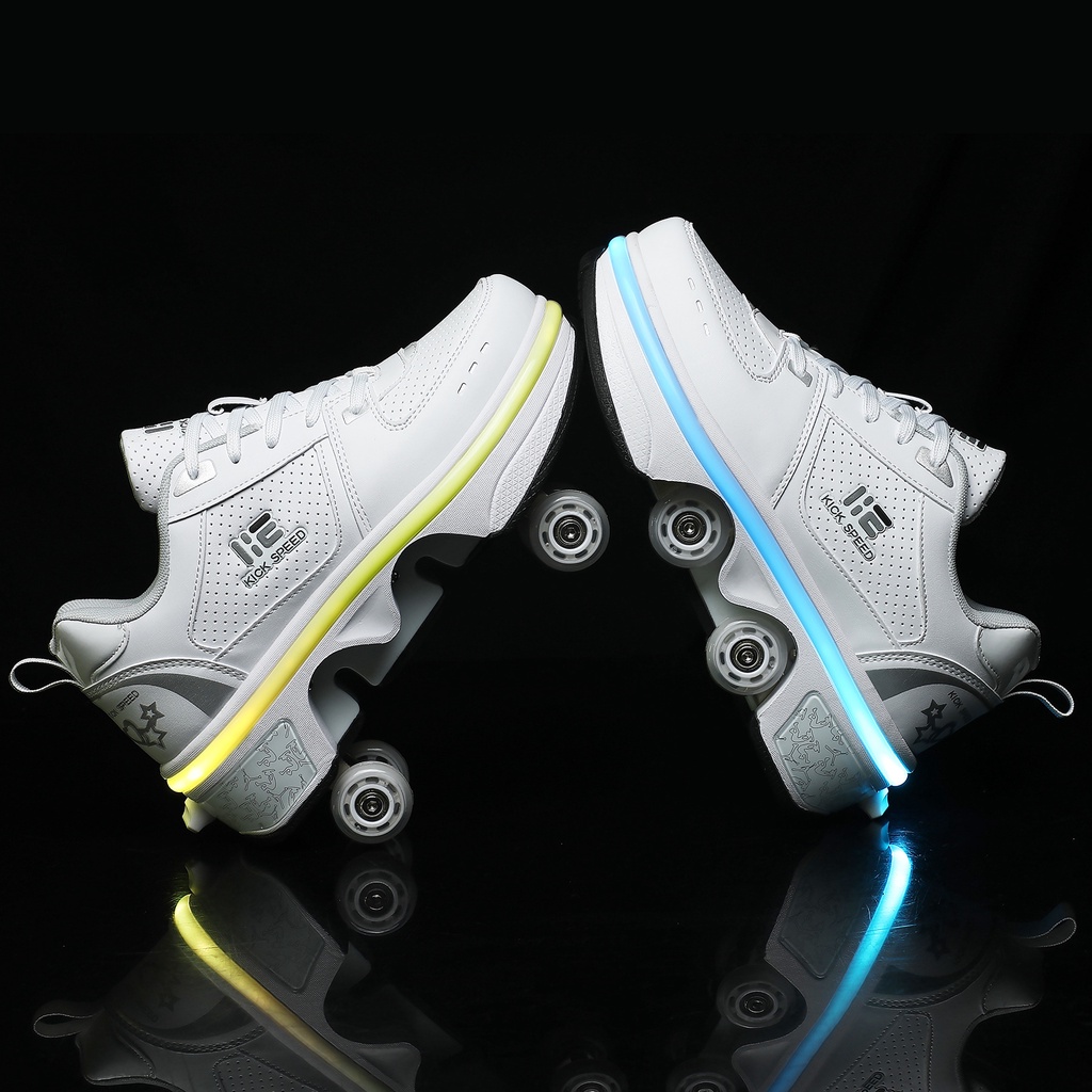 2023 upgrade dualpurpose roller skating shoes, deformation shoes