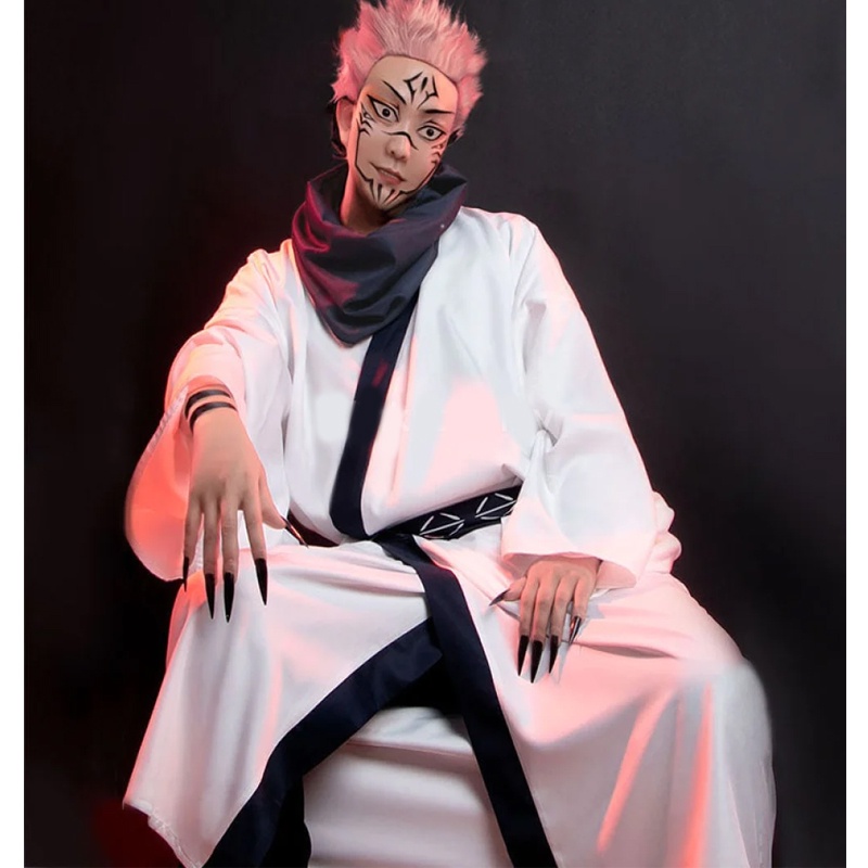 Anime Jujutsu Kaisen Ryomen Sukuna Cosplay Costume Kimono Suit ...