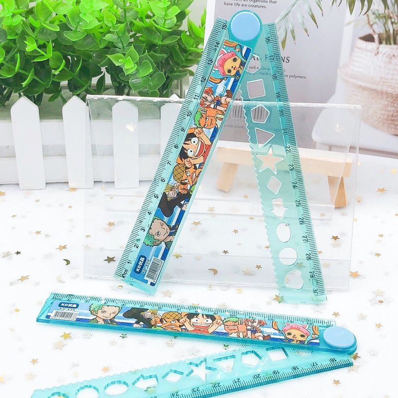 Ruler 30cm Wave Pattern a Folding Ruler Multifunctional Cartoon Folding ...