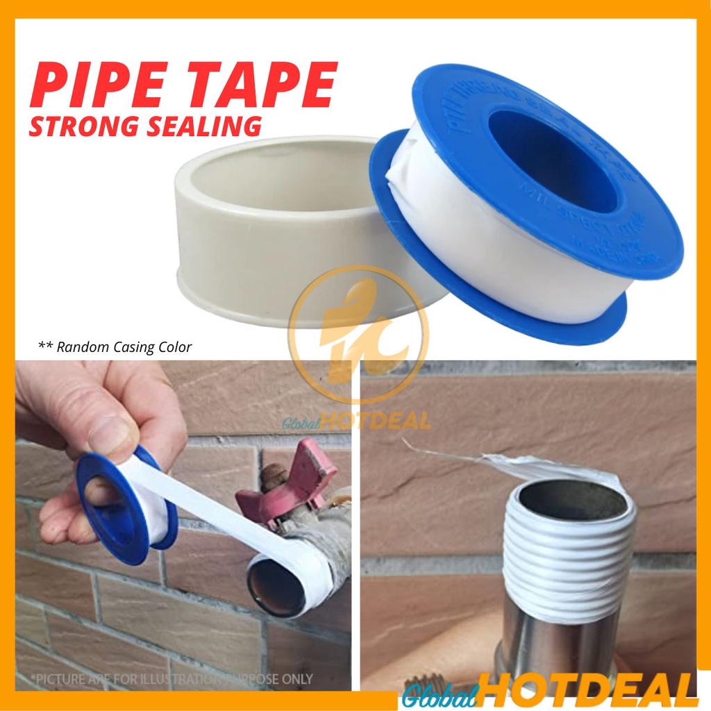 7.5 MTR PTFE Thread Seal Water Tape Pipe Tape Paip Tape Putih Plumbing