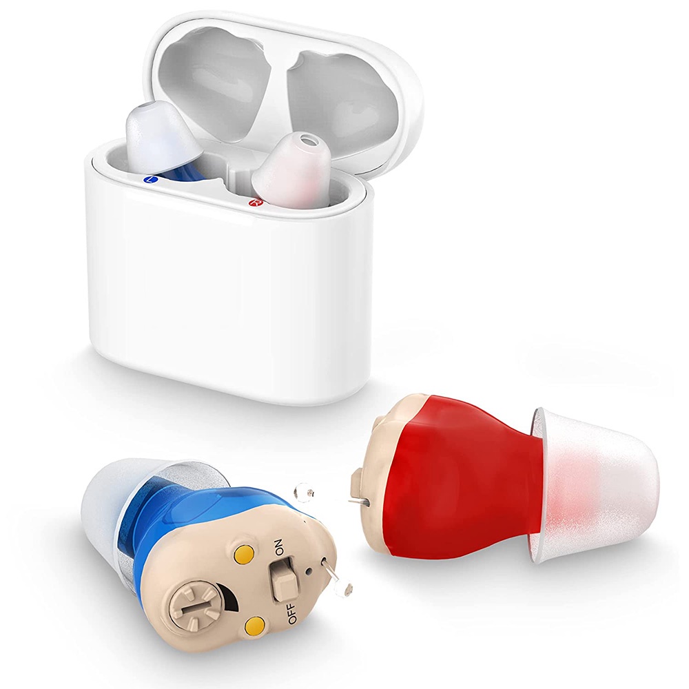 1 Pair Digital ITE Rechargeable Hearing Aid Mini Noise Reduction ...