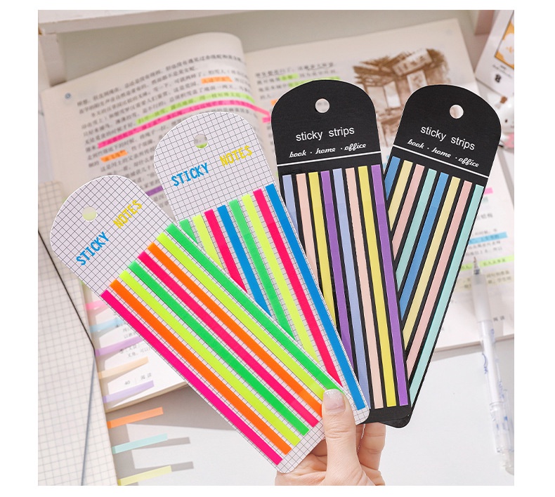 NEW color fluorescent ultra-thin convenience stickers for students' key ...