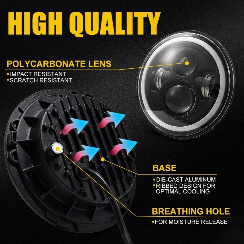 7inch Wrangler Headlights Automobile LED Headlights Motorcycle/Off