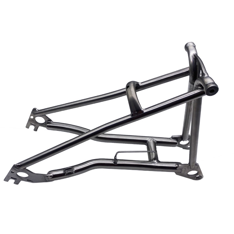Titanium Bike Fork For Brompton Bicycle Front Fork Rear Triangle Frame ...