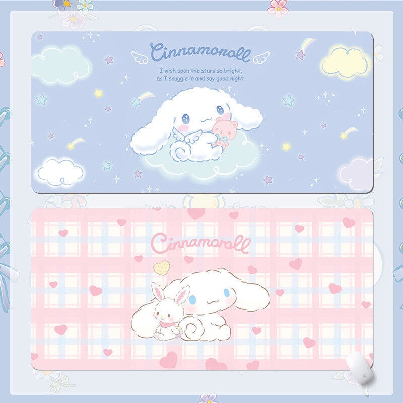 Cute Cinnamoroll PC Computer Mouse Pad Comfort Large Rectangle Mice Pad ...