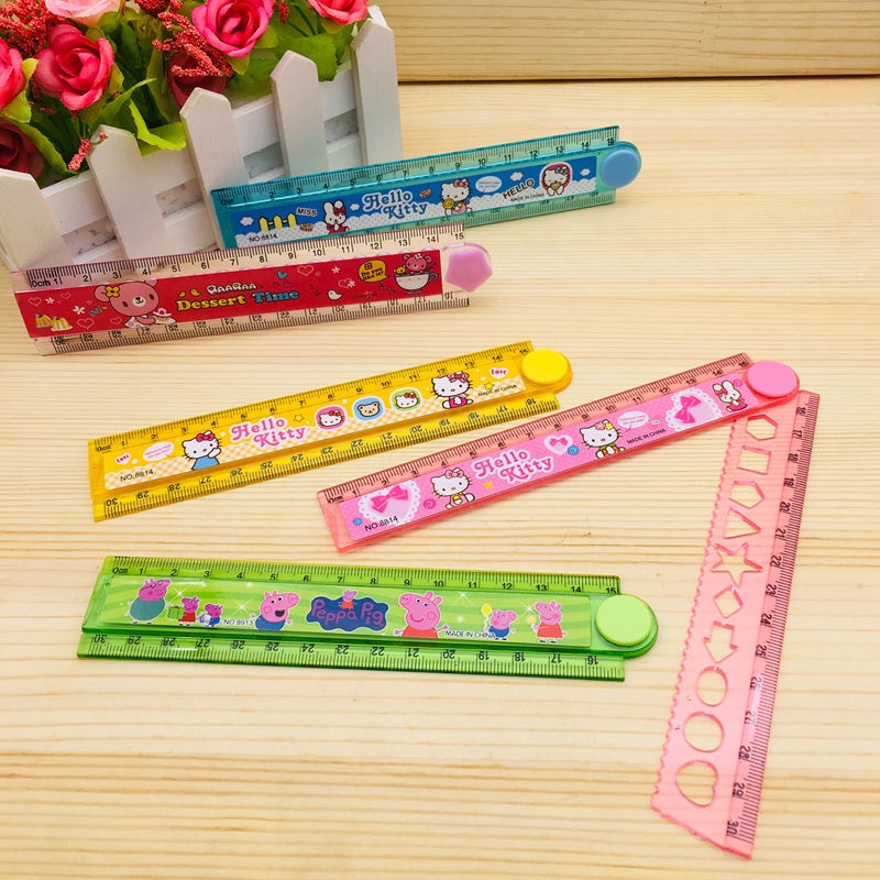 Elementary School Student Folding Ruler Stationery 30cm Ruler Wave ...