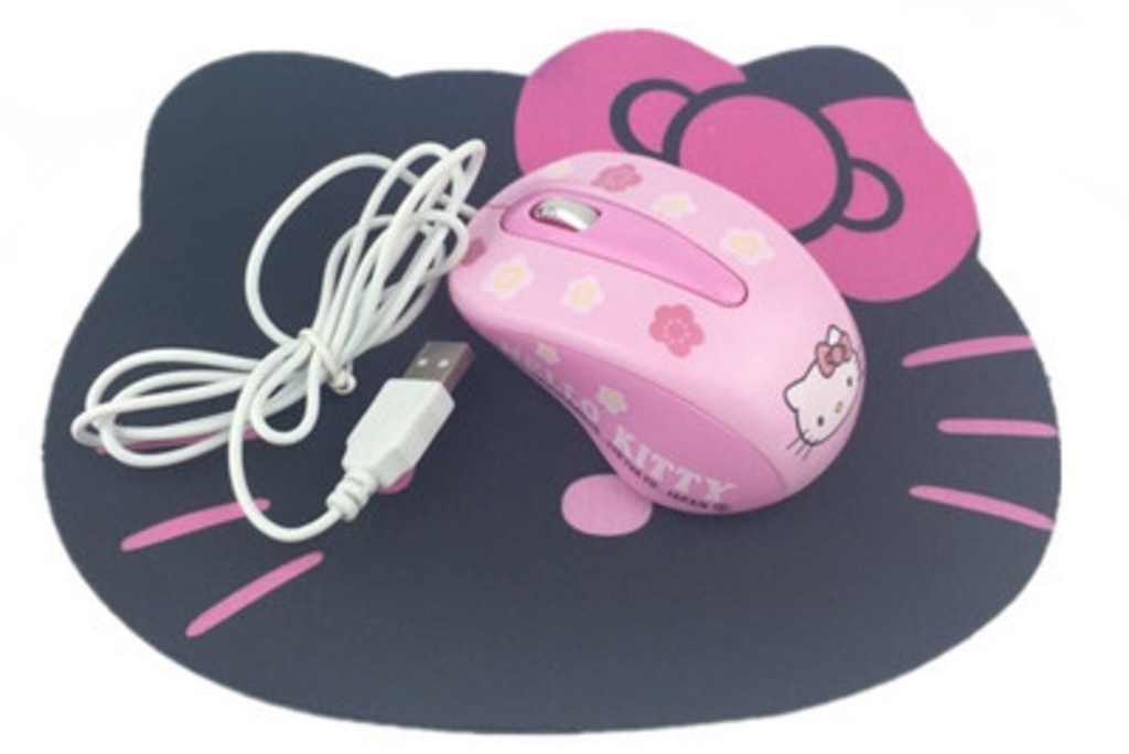 Mini Mouse Hello Kitty Wired Mouse Lovely Corded Mouse Optical Computer Gaming Mice Ergonomic