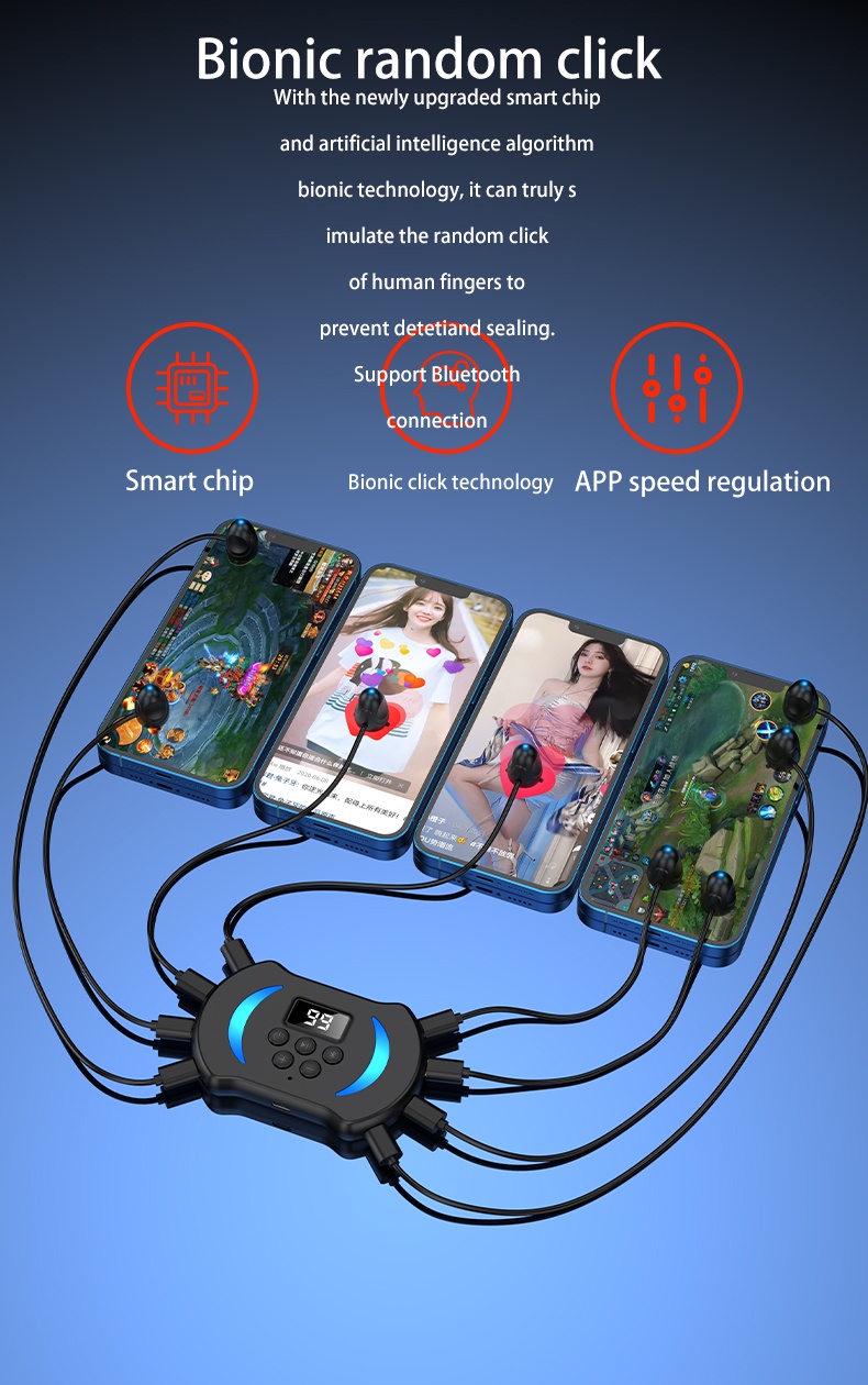 Auto Screen Clicker tiktok like tap smart speed adjustment Phone Pad ...