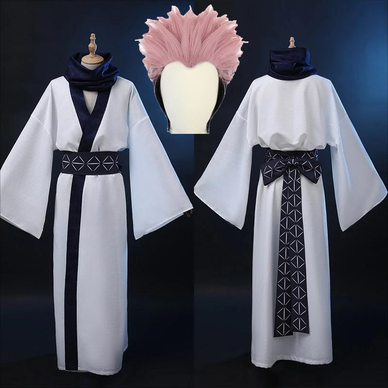 3pcs/set Jujutsu Kaisen Ryomen Sukuna Cosplay Costume Kimono Suit And ...