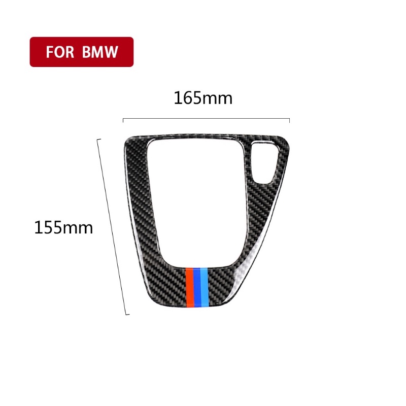 Carbon Fiber Car Gear Shift Panel Sticker for BMW E90 E92 E93 3 Series ...