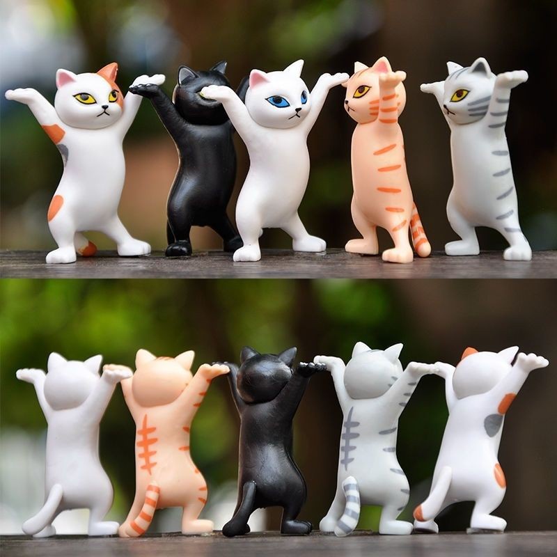 Creative Funny Cat Pen Holder Earphone Bracket Desk Ornament Enchanting ...