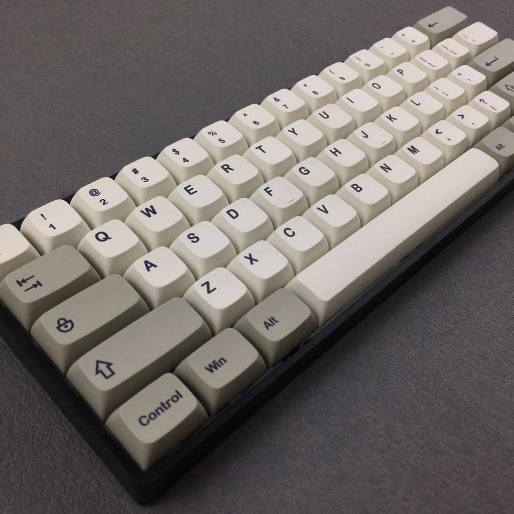 Thermal sublimation key cap retro Theme white grey color matching theme ...