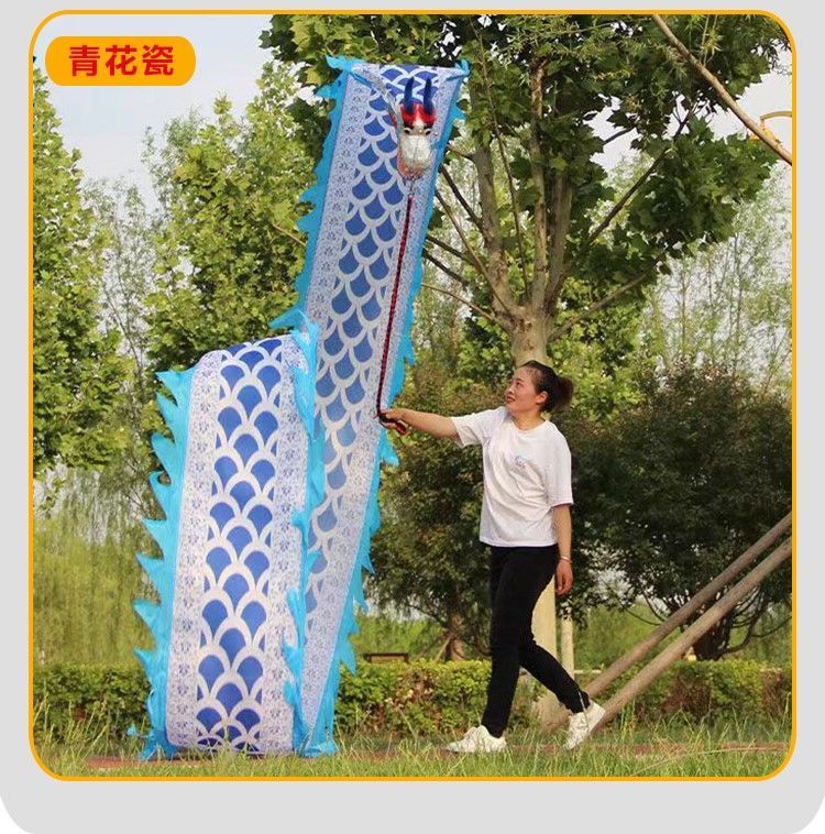 Fitness Dragon Dance Dragon Ribbon Dragon Satin Outdoor Exercise Middle ...