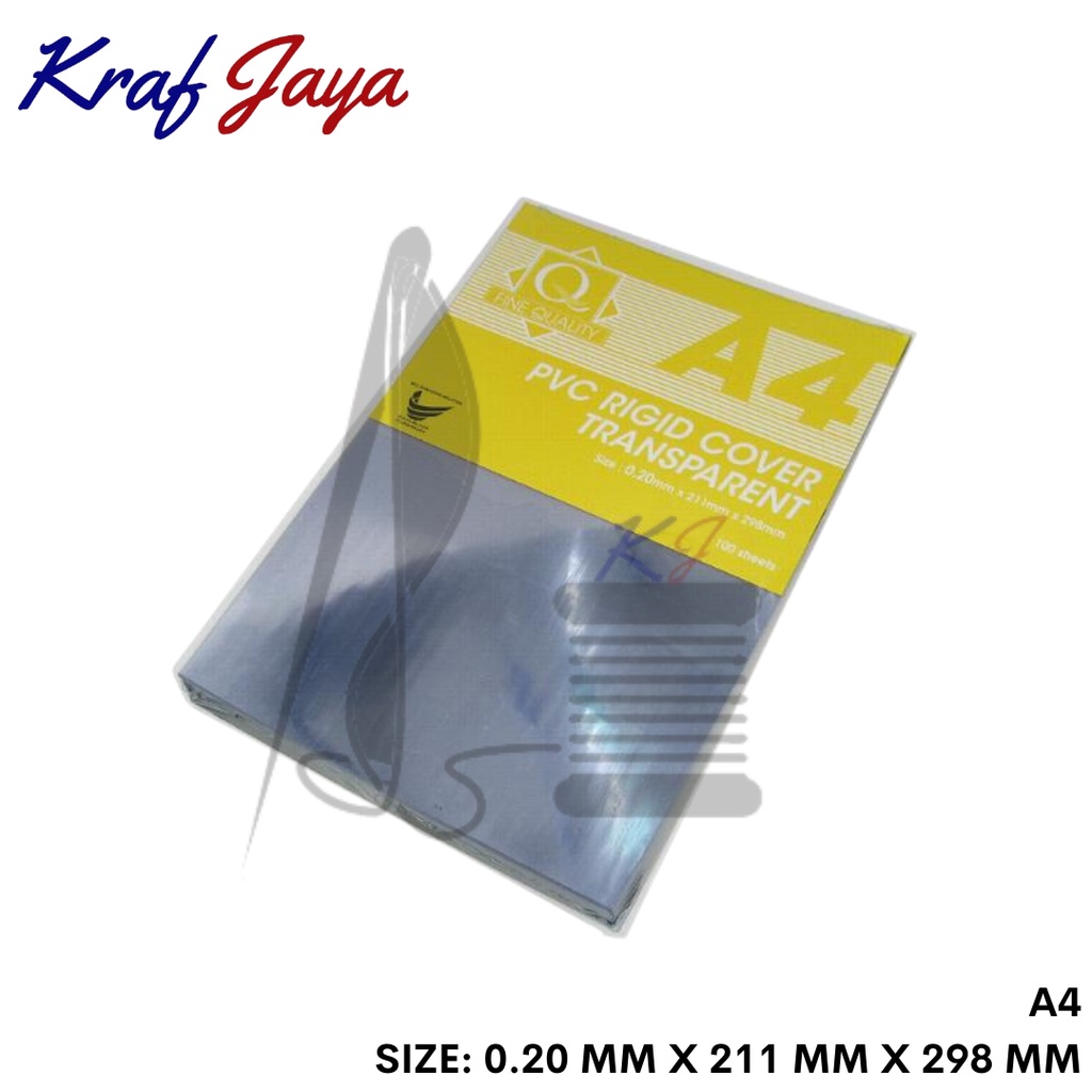 A4 0.20MM PRESENTATION ️PROJECT ️TRANSPARENT BINDING ️PVC COVER ️RIGID ...