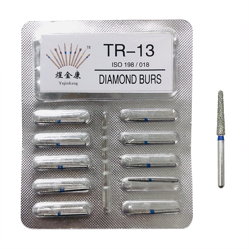 BR TR TF TC Series 10Pcs Dental Diamond FG 1.6mm Burs High Speed Round ...